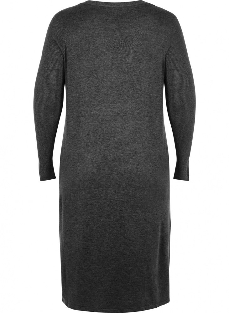 ZIZZI STYLOWY SZARY DŁUGI KARDIGAN 155BW ZIZZI STYLOWY SZARY DŁUGI KARDIGAN 155BW