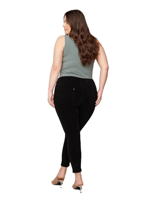ZIZZI CZARNE JEANSY RURKI AMY 7/8 181A