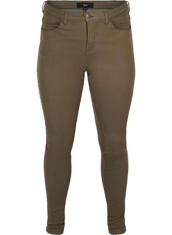 ZIZZI OLIWKOWE KLASYCZNE JEANSY SPODNIE 305L ZIZZI OLIWKOWE KLASYCZNE JEANSY SPODNIE 305L