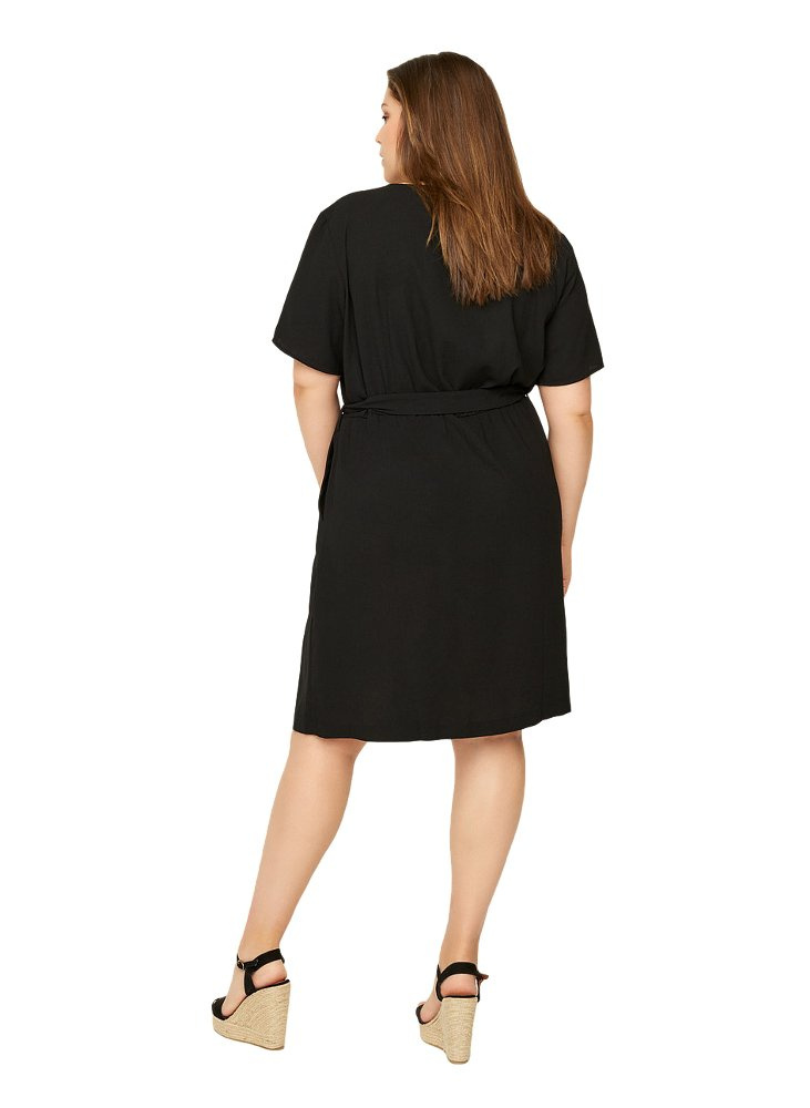 ZIZZI ELEGANCKA KOPERTOWA SUKIENKA CZERŃ 325A ZIZZI ELEGANCKA KOPERTOWA SUKIENKA CZERŃ 325A