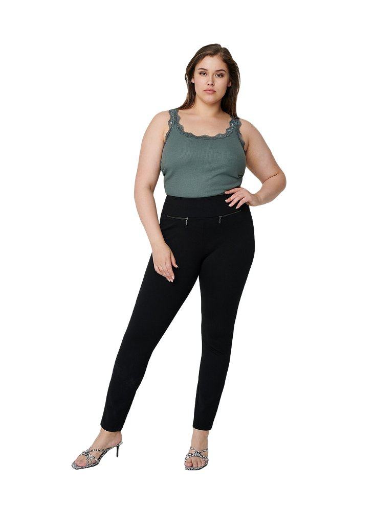 ZIZZI SPODNIE LEGGINSY DZIANINA ZAMKI 353A ZIZZI SPODNIE LEGGINSY DZIANINA ZAMKI 353A