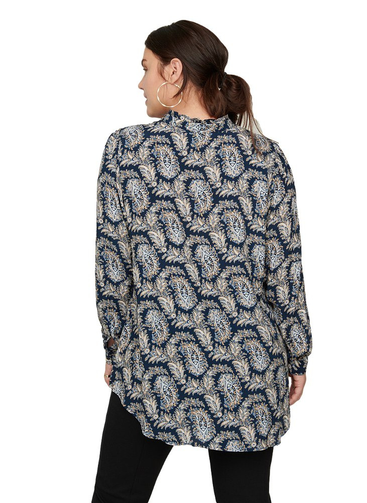 ZIZZI ELEGANCKA BLUZKA KOSZULOWA WZÓR 724B ZIZZI ELEGANCKA BLUZKA KOSZULOWA WZÓR 724B