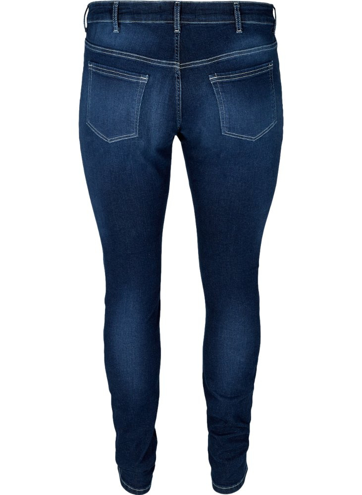 ZIZZI KLASYCZNE GRANATOWE JEANSY RURKI 604A ZIZZI KLASYCZNE GRANATOWE JEANSY RURKI 604A