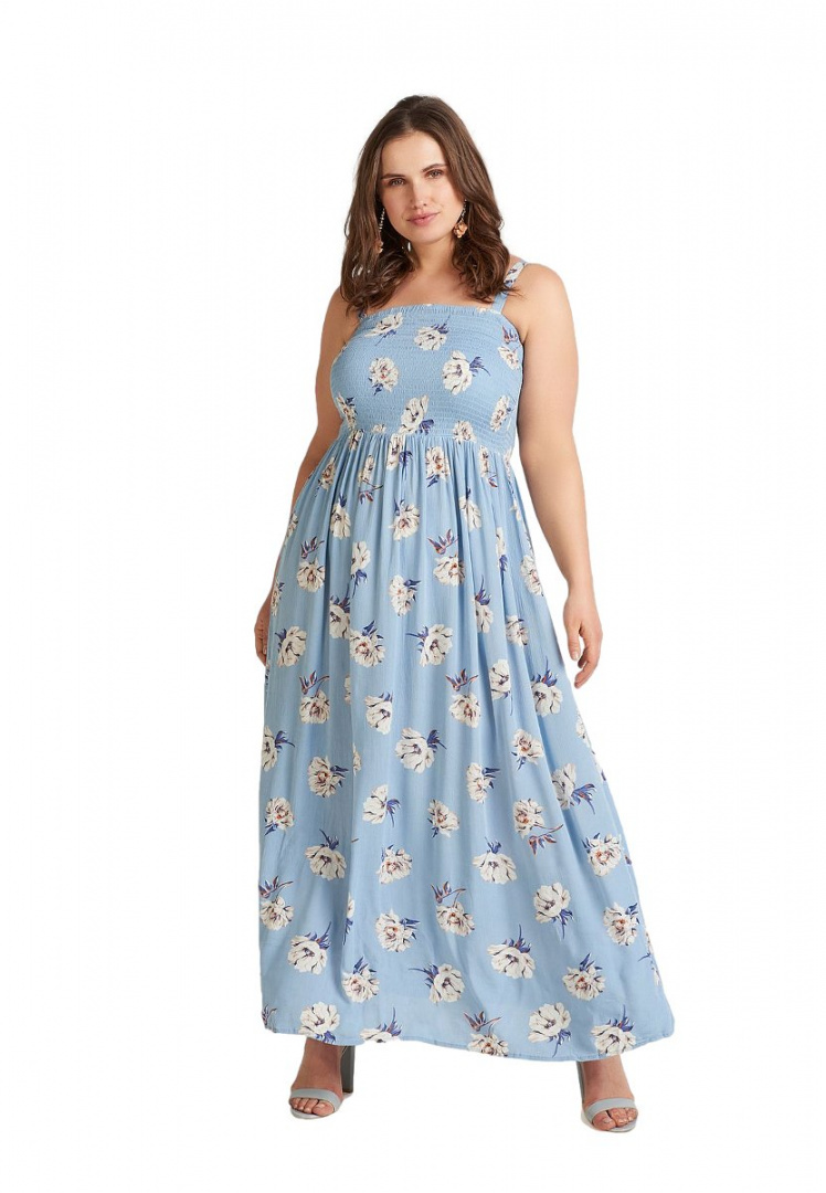 ZIZZI FANTAZYJNA SUKIENKA MAXI KWIATY 021L ZIZZI FANTAZYJNA SUKIENKA MAXI KWIATY 021L