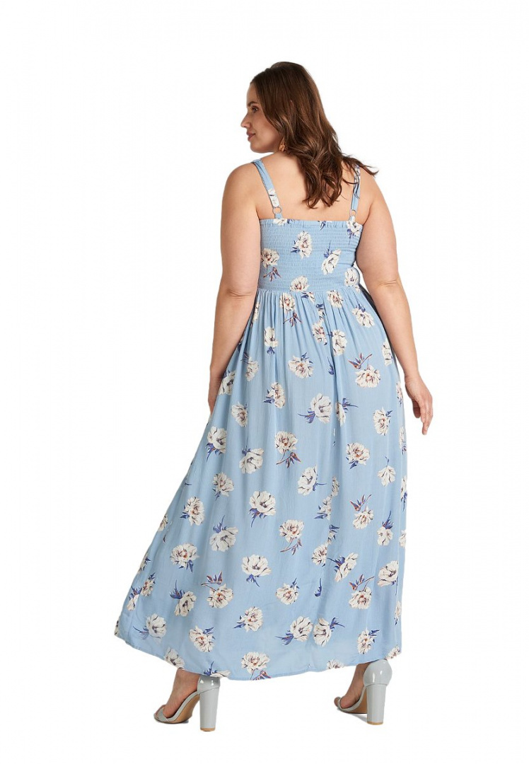 ZIZZI FANTAZYJNA SUKIENKA MAXI KWIATY 021L ZIZZI FANTAZYJNA SUKIENKA MAXI KWIATY 021L