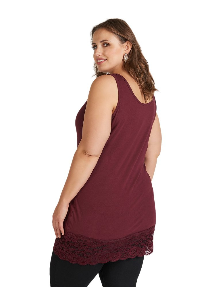 ZIZZI KOBIECY TOP BORDO KORONKA 895A ZIZZI KOBIECY TOP BORDO KORONKA 895A