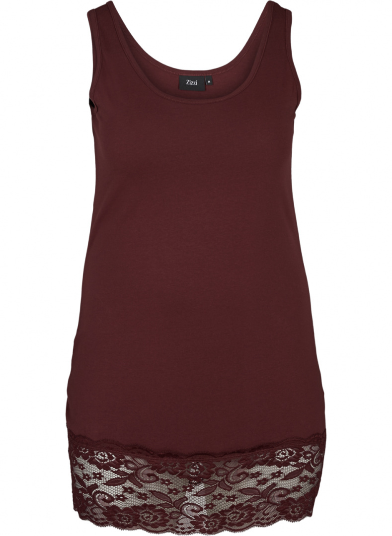 ZIZZI KOBIECY TOP BORDO KORONKA 895A ZIZZI KOBIECY TOP BORDO KORONKA 895A