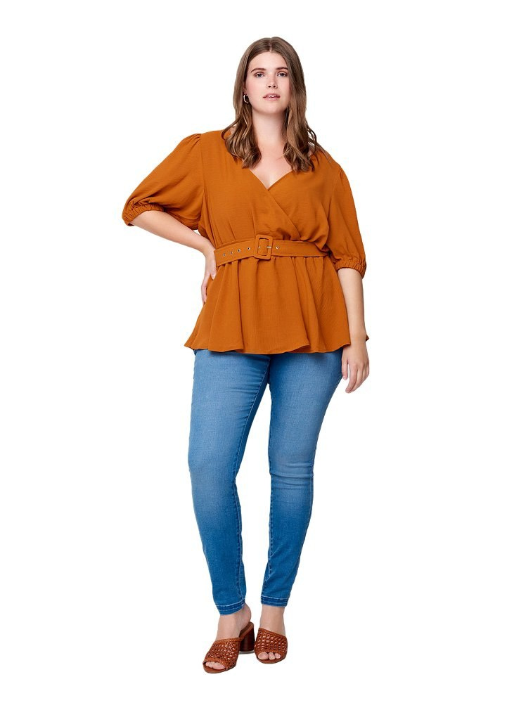ZIZZI RUDA KOPERTOWA BLUZKA 910AW ZIZZI RUDA KOPERTOWA BLUZKA 910AW
