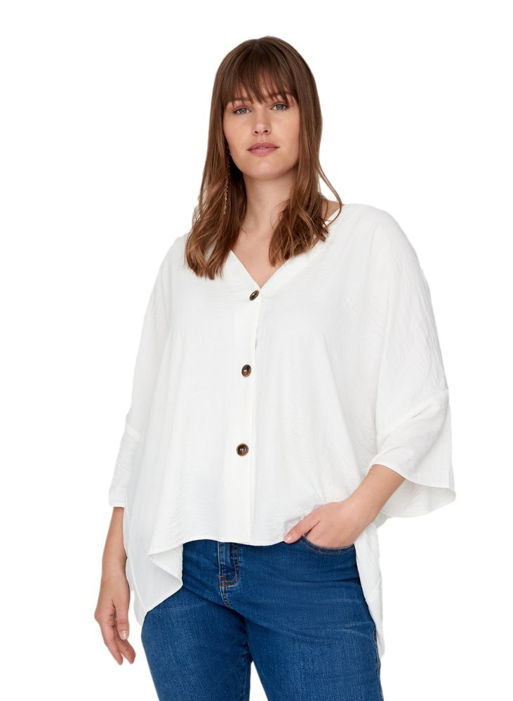 ZIZZI ŚWIETNA BIAŁA BLUZKA OVERSIZE 584A ZIZZI ŚWIETNA BIAŁA BLUZKA OVERSIZE 584A