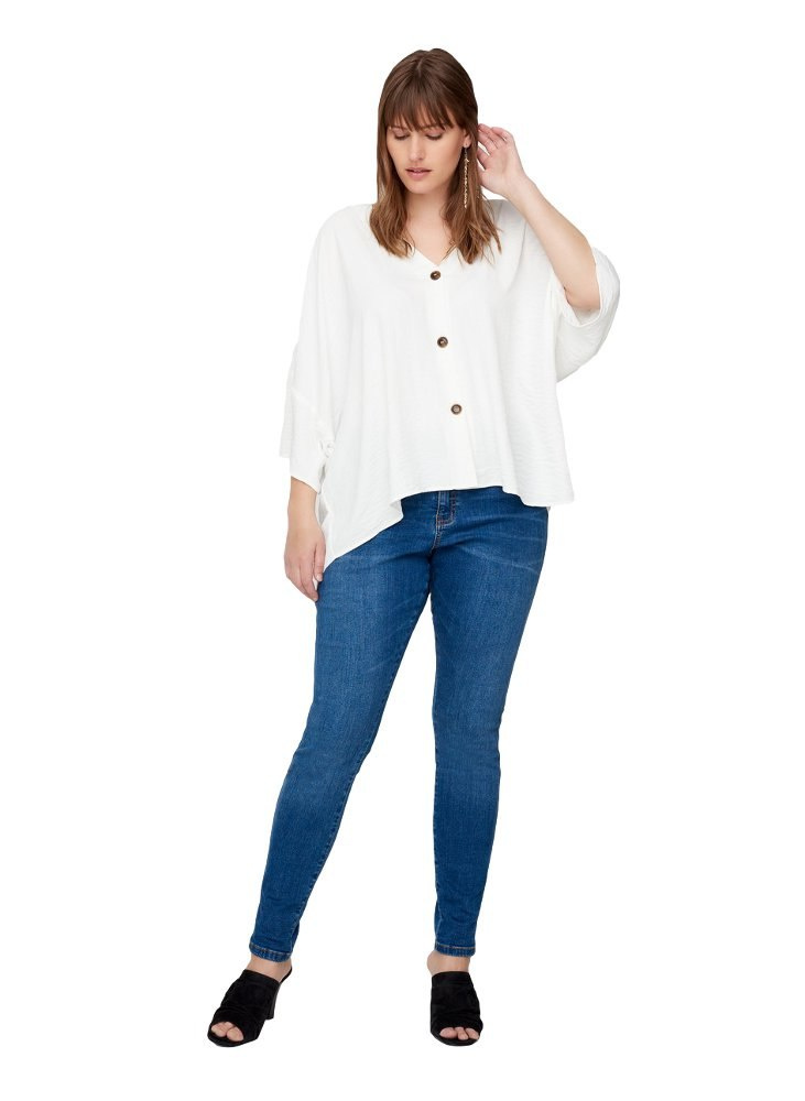 ZIZZI ŚWIETNA BIAŁA BLUZKA OVERSIZE 584A ZIZZI ŚWIETNA BIAŁA BLUZKA OVERSIZE 584A
