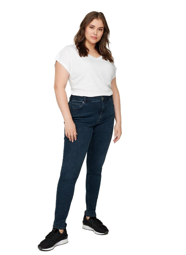 ZIZZI KLASYCZNA BIAŁA BLUZKA T-SHIRT 470B ZIZZI KLASYCZNA BIAŁA BLUZKA T-SHIRT 470B