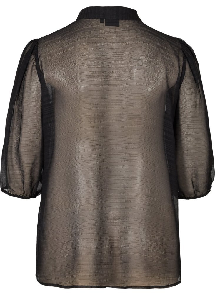 ZIZZI TRANSPARENTNA BLUZKA KOSZULOWA 048A ZIZZI TRANSPARENTNA BLUZKA KOSZULOWA 048A