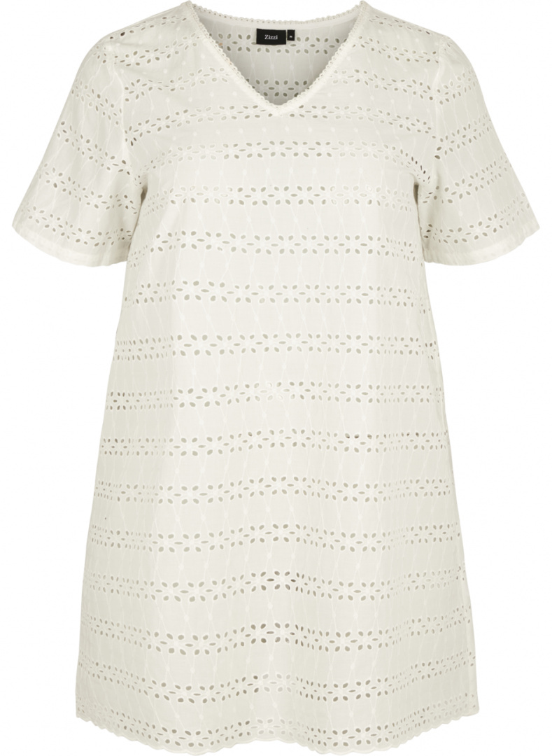 ZIZZI ELEGANCKA TUNIKA BIAŁA HAFTY 939A ZIZZI ELEGANCKA TUNIKA BIAŁA HAFTY 939A