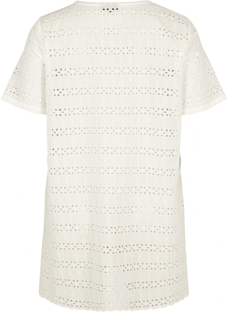 ZIZZI ELEGANCKA TUNIKA BIAŁA HAFTY 939A ZIZZI ELEGANCKA TUNIKA BIAŁA HAFTY 939A