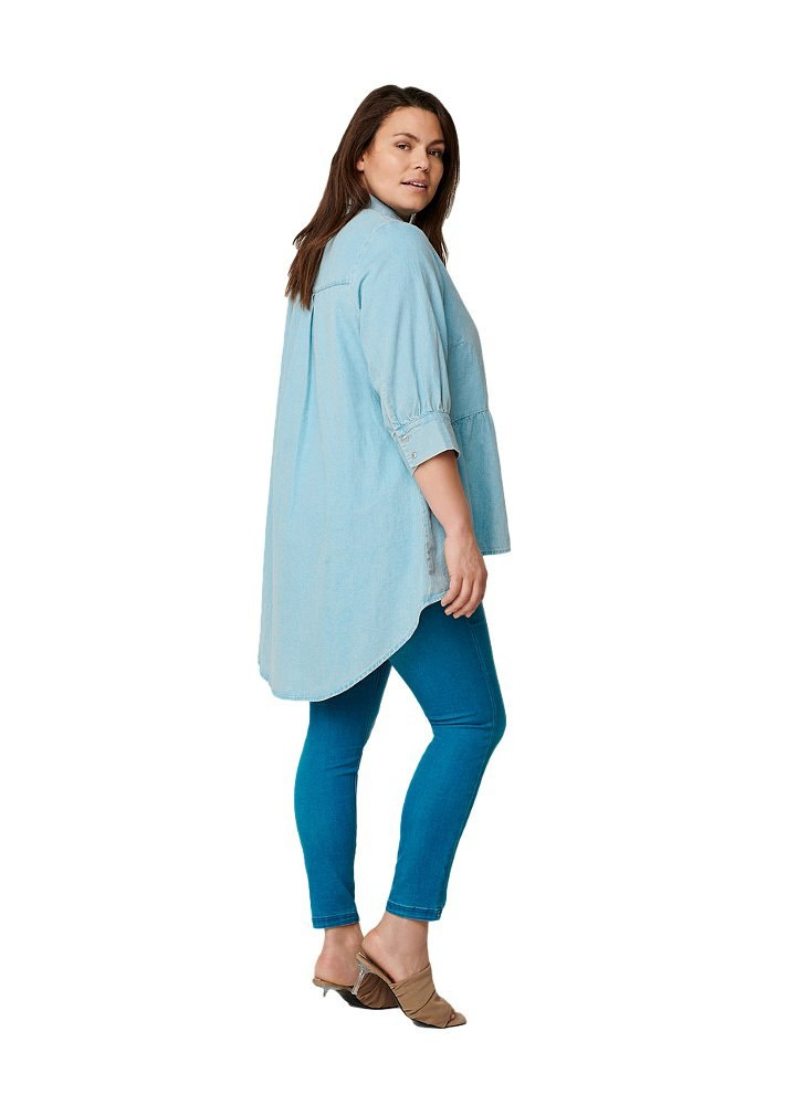 ZIZZI JEANSOWA KOSZULOWA TUNIKA 614A ZIZZI JEANSOWA KOSZULOWA TUNIKA 614A