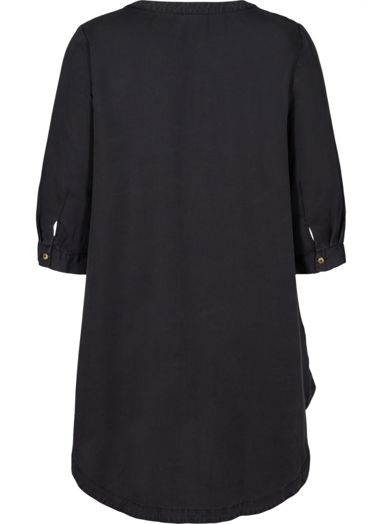 ZIZZI KOSZULOWA TUNIKA CZARNA 677B ZIZZI KOSZULOWA TUNIKA CZARNA 677B