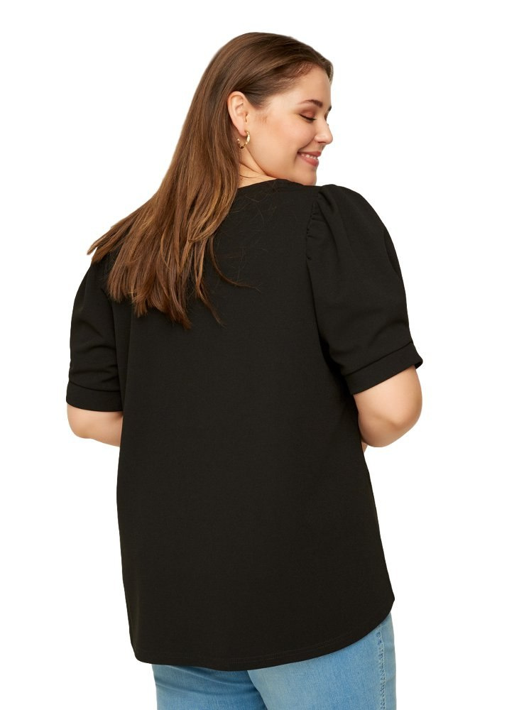 ZIZZI CZARNA ELEGANCKA BLUZKA 525CW ZIZZI CZARNA ELEGANCKA BLUZKA 525CW