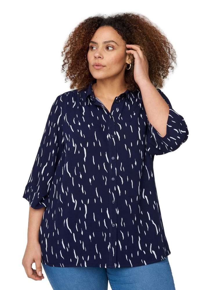 ZIZZI INTERESUJĄCA BLUZKA GRANAT MAZY 032D ZIZZI INTERESUJĄCA BLUZKA GRANAT MAZY 032D