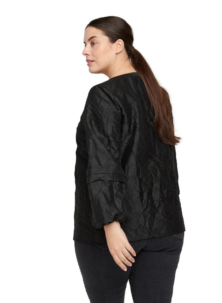 ZIZZI STYLOWA CZARNA KOSZULA GUZIKI 053B ZIZZI STYLOWA CZARNA KOSZULA GUZIKI 053B