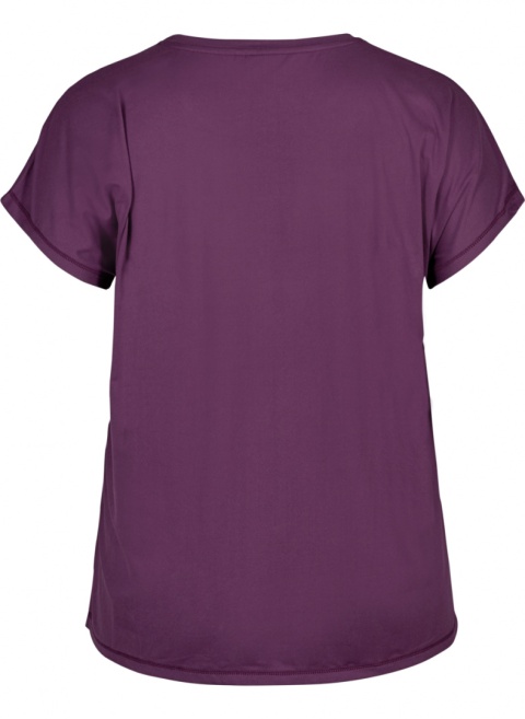 ZIZZI SPORTOWY T-SHIRT FIOLET 053A