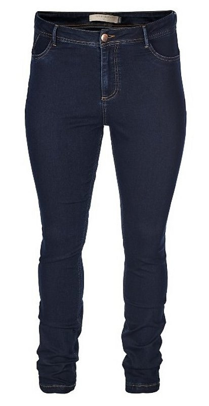 ZIZZI GRANATOWE SPODNIE JEANS N86 300A