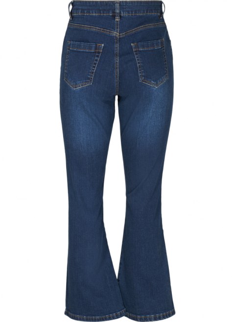 ZIZZI KLASYCZNE SPODNIE BOOTCUT NIEBIESKIE 664A