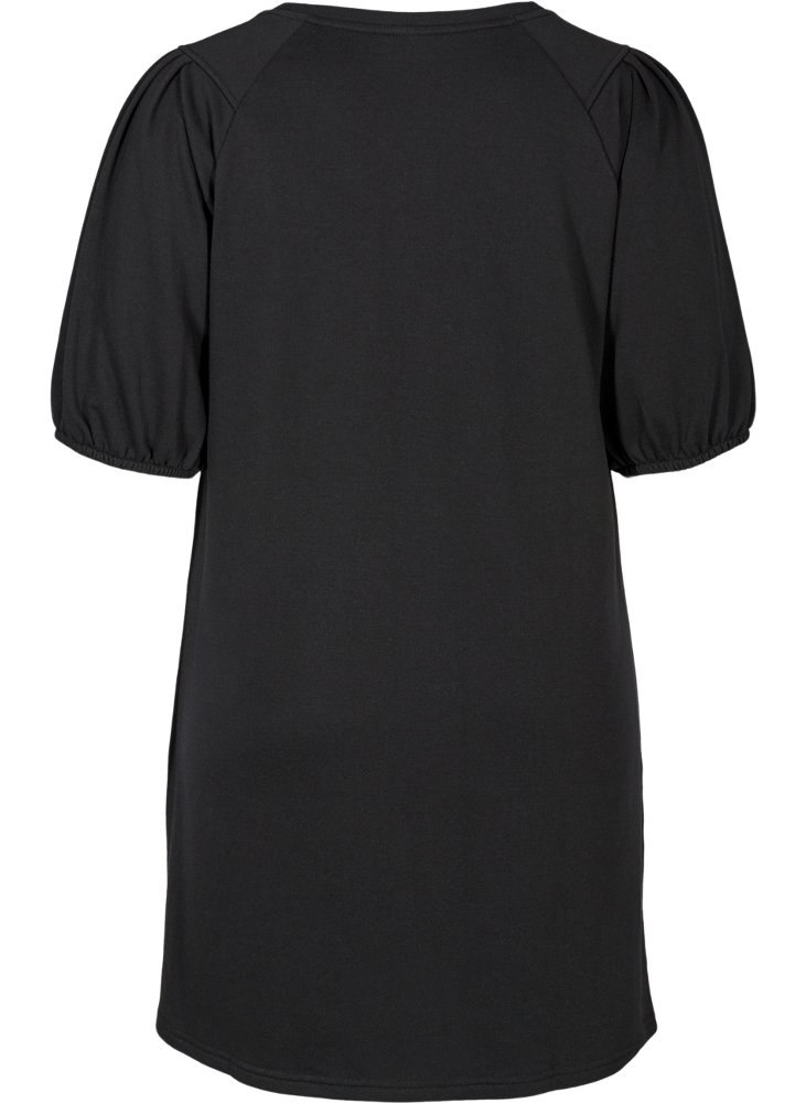 ZIZZI KLASYCZNA CZARNA SUKIENKA BUFKI 928B ZIZZI KLASYCZNA CZARNA SUKIENKA BUFKI 928B