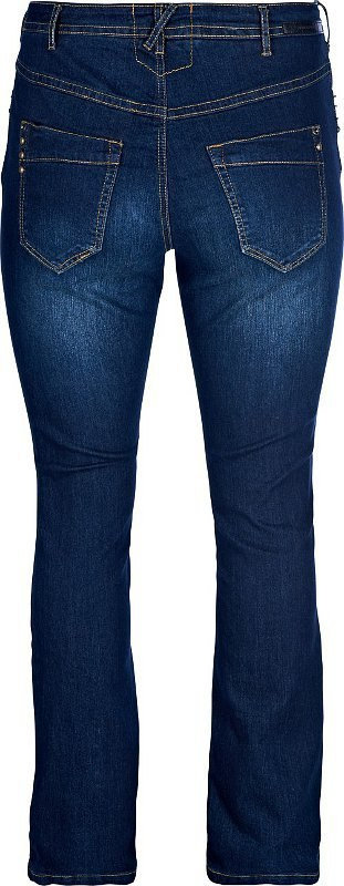 ZIZZI GRANATOWE PROSTE JEANSY N82 390B