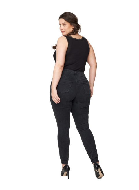 ZIZZI SZARE JEANSY SPODNIE STRETCH 064G