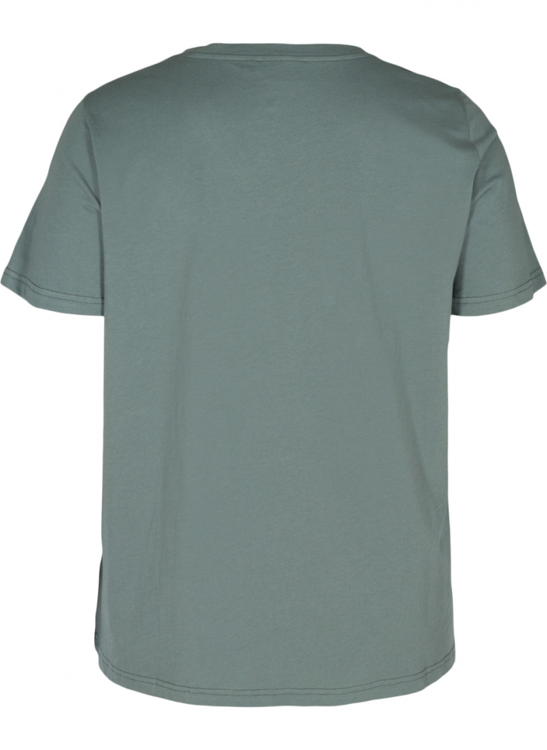 ZIZZI MODNY SZARO-ZIELONY T-SHIRT 004G ZIZZI MODNY SZARO-ZIELONY T-SHIRT 004G