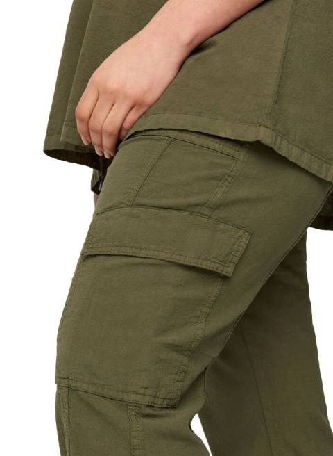 ZIZZI BAWEŁNIANE SPODNIE KHAKI 000S