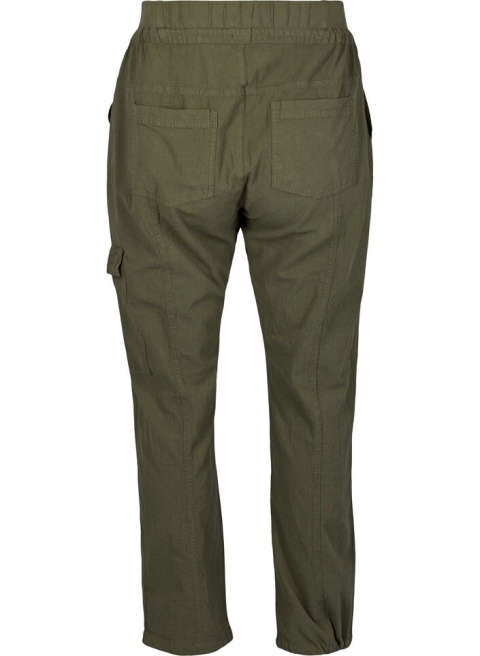ZIZZI BAWEŁNIANE SPODNIE KHAKI 000S