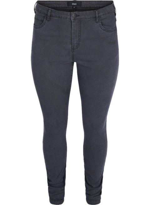 ZIZZI SLIM SPODNIE SZARE JEANSY N82 568A