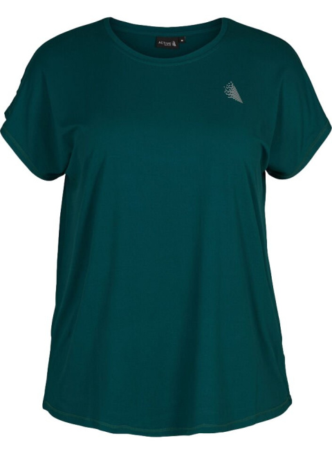 ZIZZI SPORTOWY T-SHIRT CIEMNOZIELONY 053A