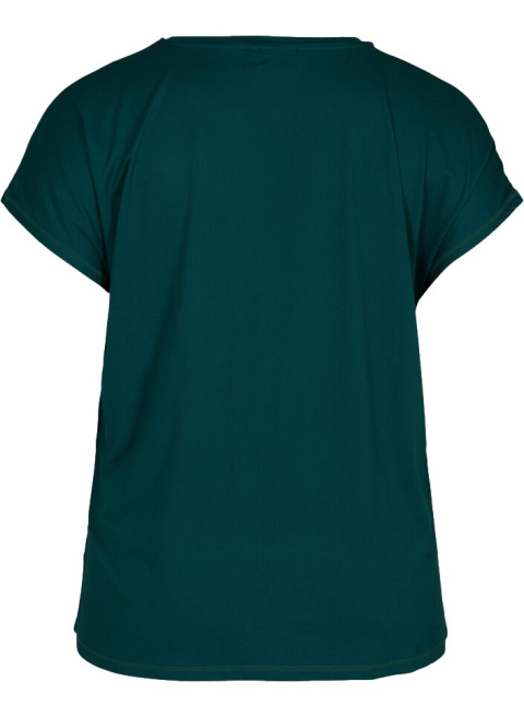 ZIZZI SPORTOWY T-SHIRT CIEMNOZIELONY 053A