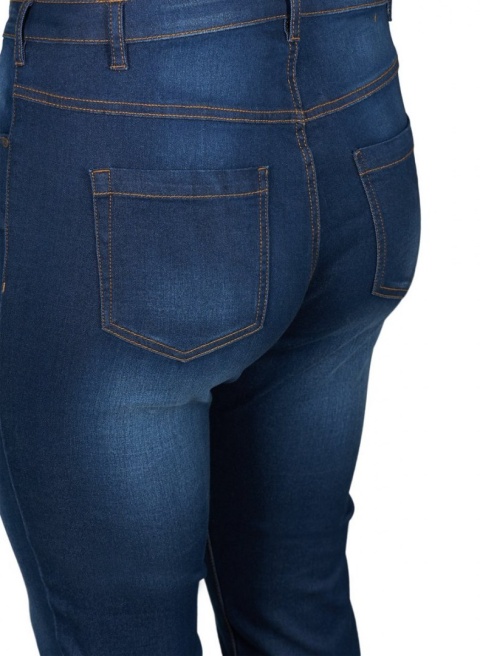 ZIZZI GRANATOWE PROSTE JEANSY N82 305B