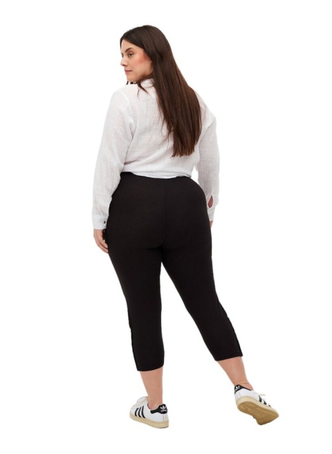 ZIZZI CZARNE LEGGINSY GUZIKI 3/4 011G