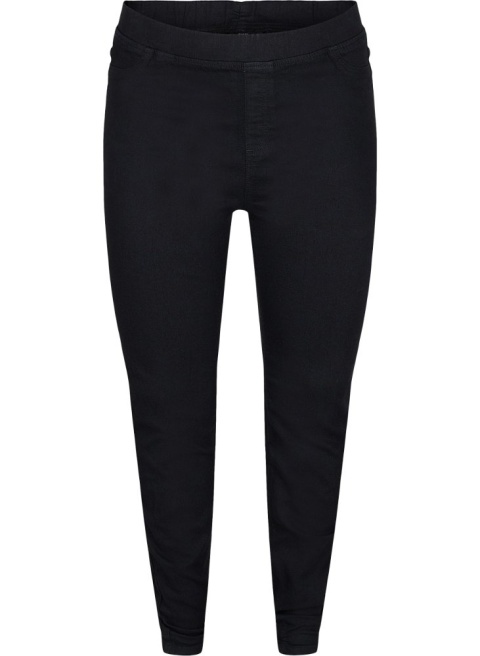 ZIZZI JEANSY JEGGINSY RURKI CZARNE 200D