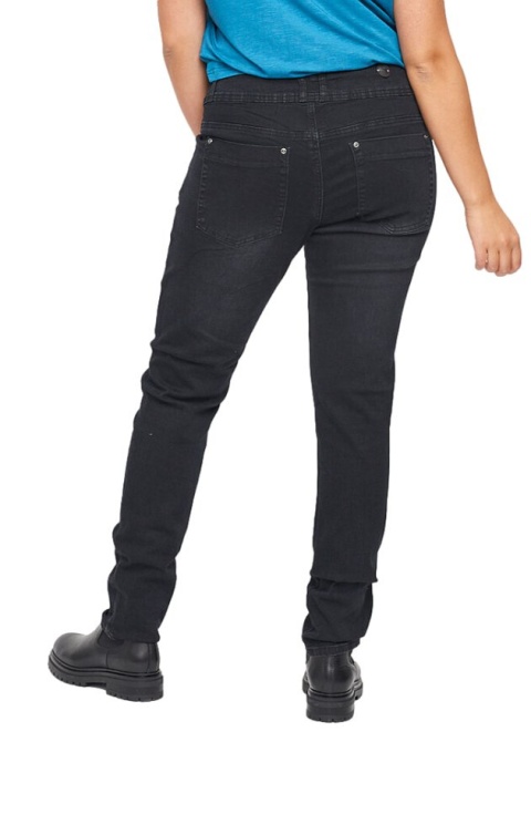 ADIA SPODNIE JEANSY PRZECIERANE CZARNE A166