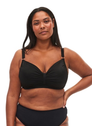 ZIZZI CZARNY BUISTONOSZ KĄPIELOWY BIKINI 013D