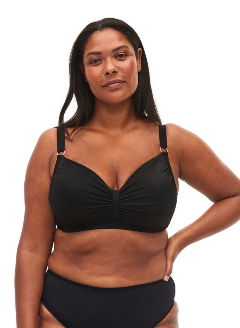 ZIZZI CZARNY BUISTONOSZ KĄPIELOWY BIKINI 013D