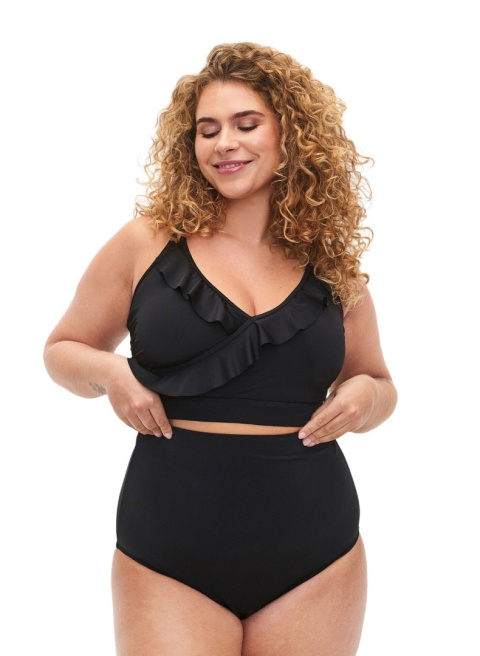ZIZZI CZARNE MAJTKI KĄPIELOWE BIKINI WYSOKI STAN 506E ZIZZI CZARNE MAJTKI KĄPIELOWE BIKINI WYSOKI STAN 506E