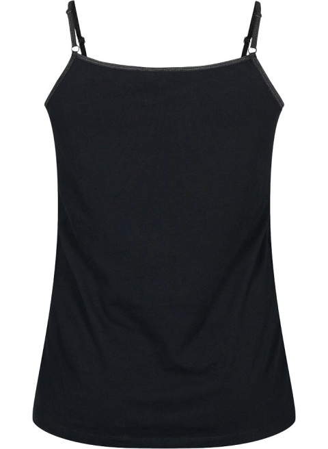 ZIZZI CZARNY TOP RAMIĄCZKA BASIC 010N