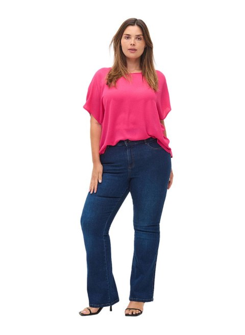 ZIZZI PIĘKNE NIEBIESKIE JEANSY BOOTCUT N82 664C