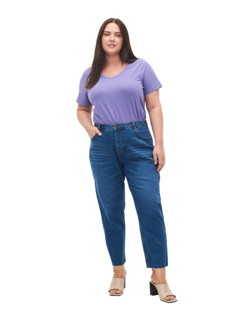 ZIZZI UROCZE NIEBIESKIE JEANSY TYPU MOM 378B