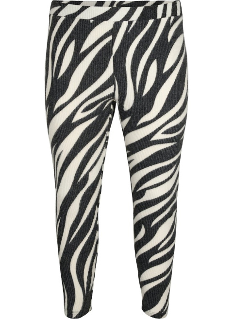 ZIZZI WYGODNE LEGGINSY WZÓR ZEBRA 708B