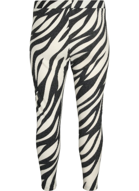 ZIZZI WYGODNE LEGGINSY WZÓR ZEBRA 708B