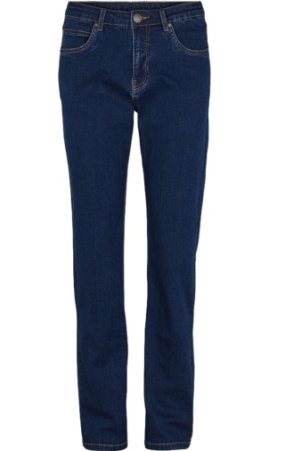 CHALOU CIEMNONIEBIESKIE KLASYCZNE JEANSY PROSTA NOGAWKA N78 C020