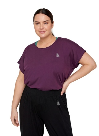 ZIZZI SPORTOWY T-SHIRT BORDOWY 305A