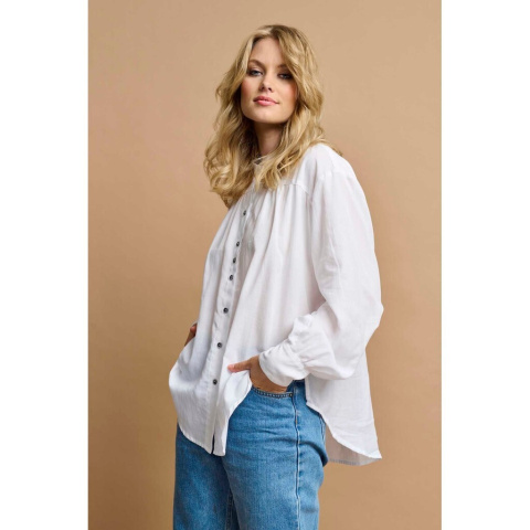 SHIRTMAKER PIĘKNA WANILIOWA KOSZULA BLUZKA S685 SHIRTMAKER PIĘKNA WANILIOWA KOSZULA BLUZKA S685